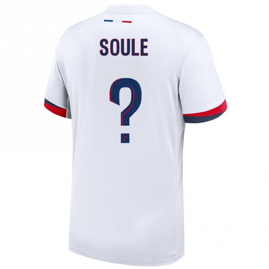 Homme Football Maillot Chams Soule #0 Blanc Bleu Rouge Tenues Extérieur 2024/25