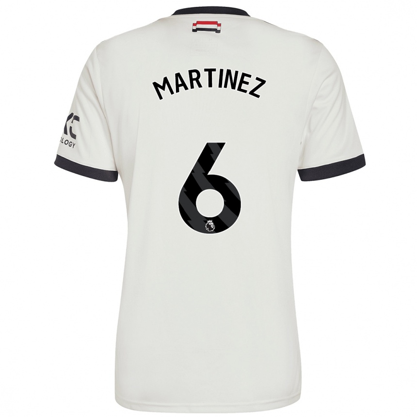 Homme Football Maillot Lisandro Martinez #6 Blanc Cassé Troisieme 2024/25