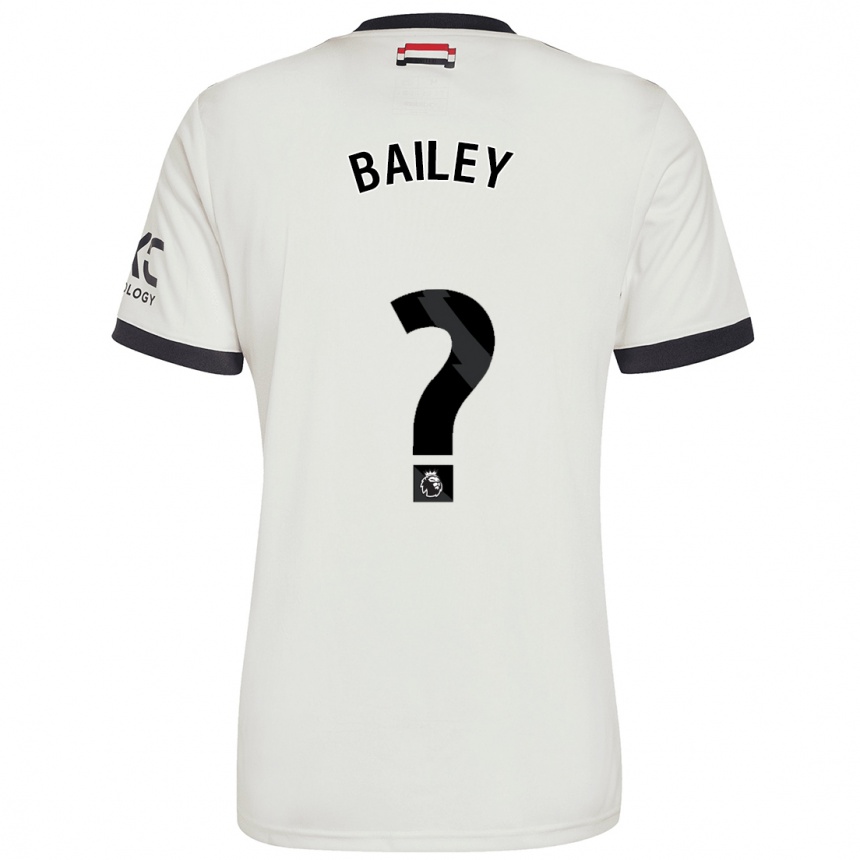 Homme Football Maillot James Bailey #0 Blanc Cassé Troisieme 2024/25