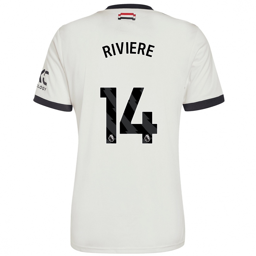 Homme Football Maillot Jayde Riviere #14 Blanc Cassé Troisieme 2024/25