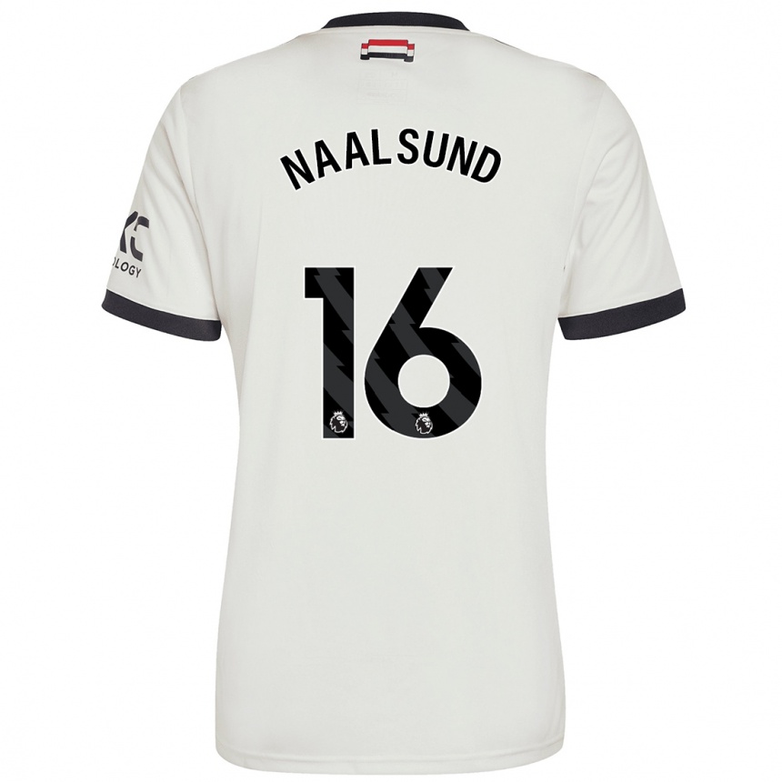 Homme Football Maillot Lisa Naalsund #16 Blanc Cassé Troisieme 2024/25