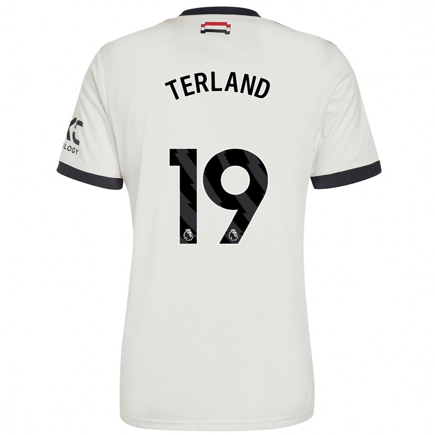 Homme Football Maillot Elisabeth Terland #19 Blanc Cassé Troisieme 2024/25