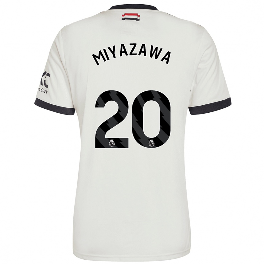 Homme Football Maillot Hinata Miyazawa #20 Blanc Cassé Troisieme 2024/25