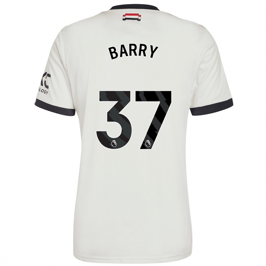 Homme Football Maillot Keira Barry #37 Blanc Cassé Troisieme 2024/25