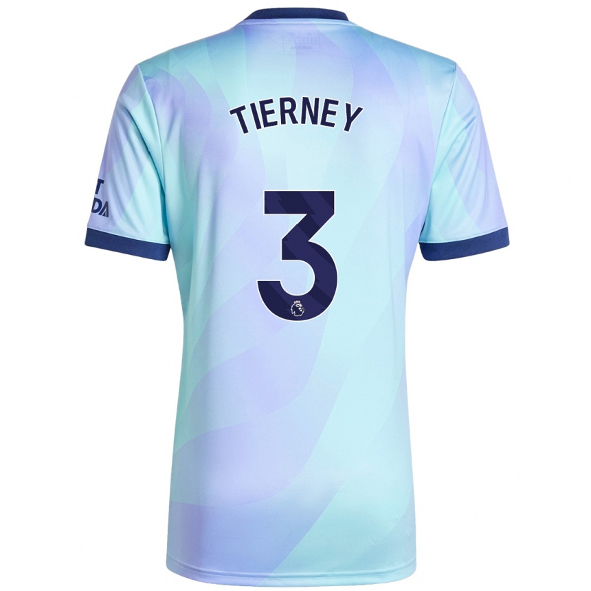 Homme Football Maillot Kieran Tierney #3 Aqua Troisieme 2024/25