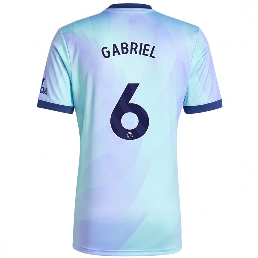 Homme Football Maillot Gabriel Magalhaes #6 Aqua Troisieme 2024/25