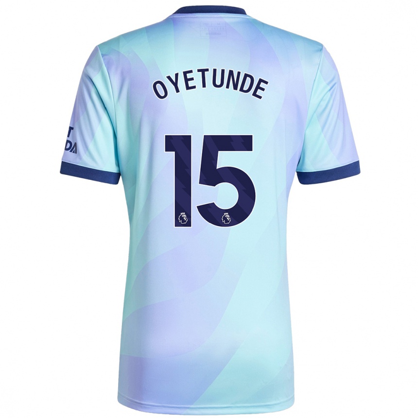 Homme Football Maillot Daniel Oyetunde #15 Aqua Troisieme 2024/25