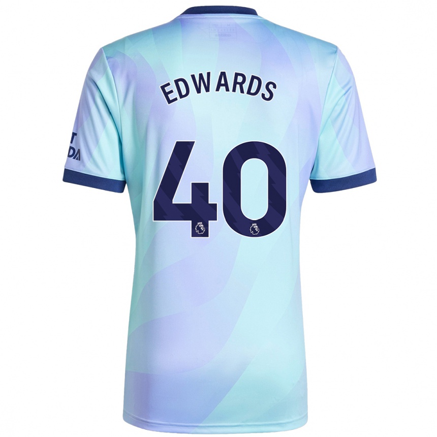 Homme Football Maillot Khayon Edwards #40 Aqua Troisieme 2024/25