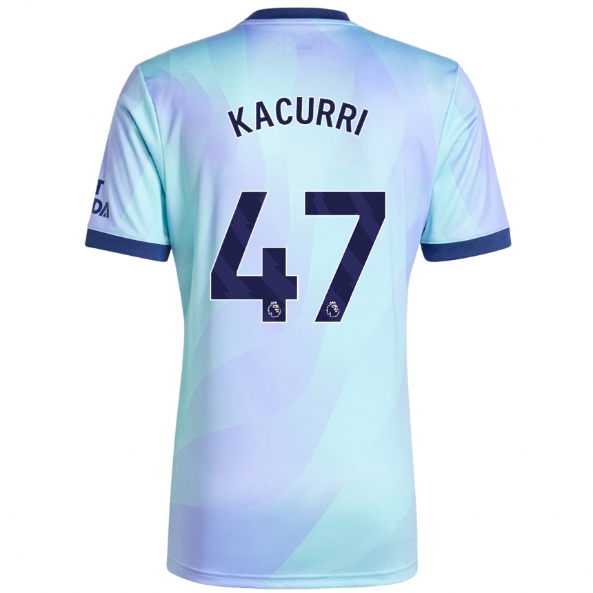 Homme Football Maillot Maldini Kacurri #47 Aqua Troisieme 2024/25