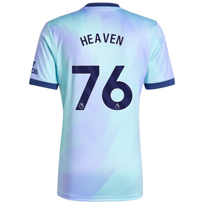 Homme Football Maillot Ayden Heaven #76 Aqua Troisieme 2024/25