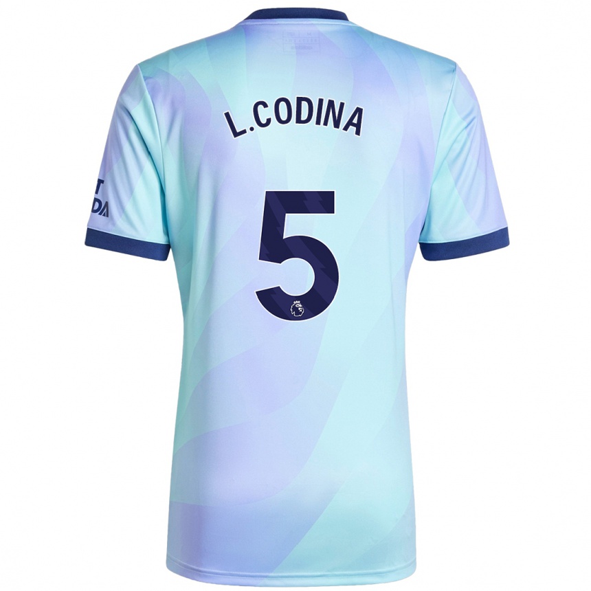 Homme Football Maillot Laia Codina #5 Aqua Troisieme 2024/25