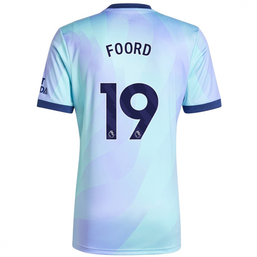 Homme Football Maillot Caitlin Foord #19 Aqua Troisieme 2024/25