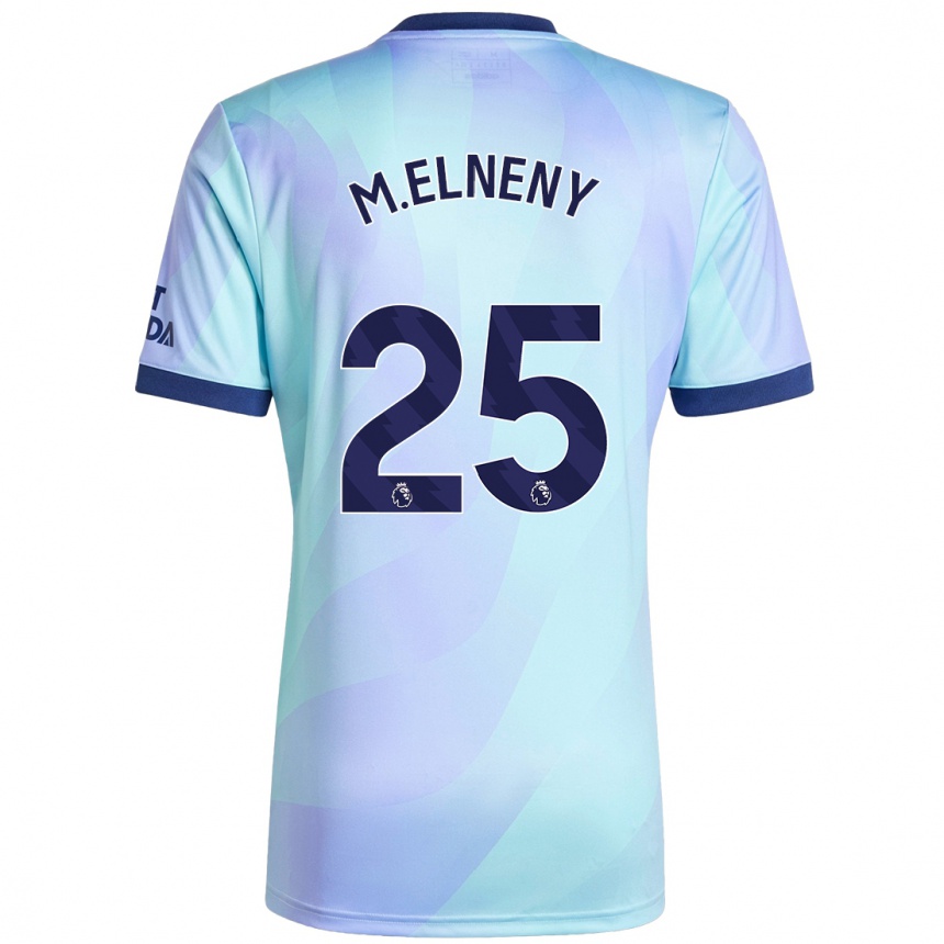 Homme Football Maillot Mohamed Elneny #25 Aqua Troisieme 2024/25