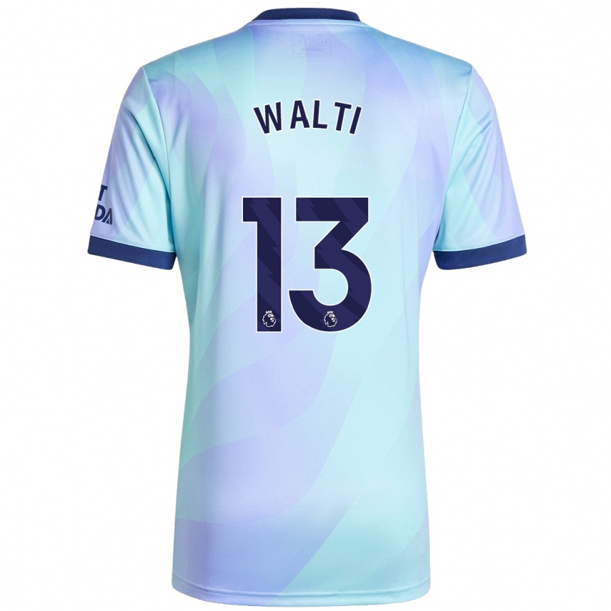 Homme Football Maillot Lia Walti #13 Aqua Troisieme 2024/25