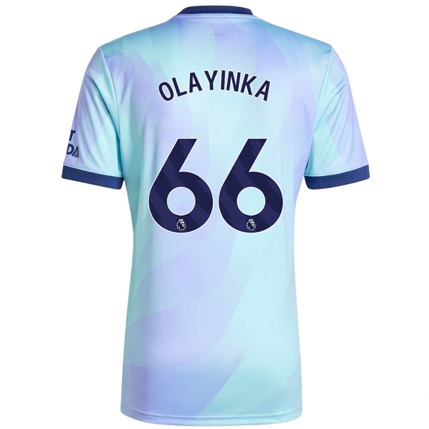 Homme Football Maillot James Olayinka #66 Aqua Troisieme 2024/25