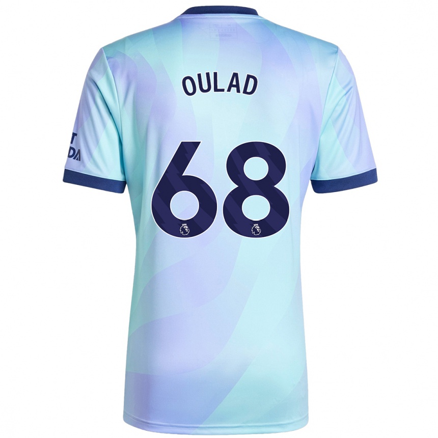 Homme Football Maillot Salah-Eddine Oulad M'hand #68 Aqua Troisieme 2024/25