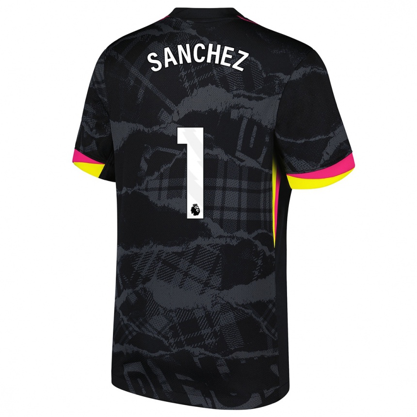 Homme Football Maillot Robert Sánchez #1 Noir Rose Troisieme 2024/25