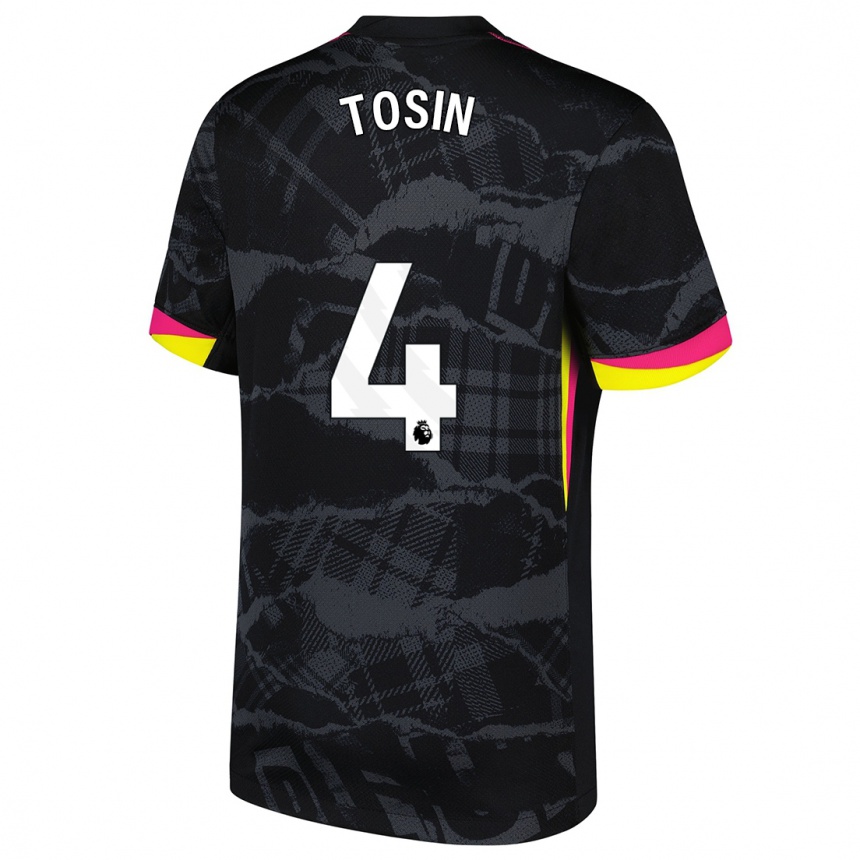 Homme Football Maillot Tosin Adarabioyo #4 Noir Rose Troisieme 2024/25