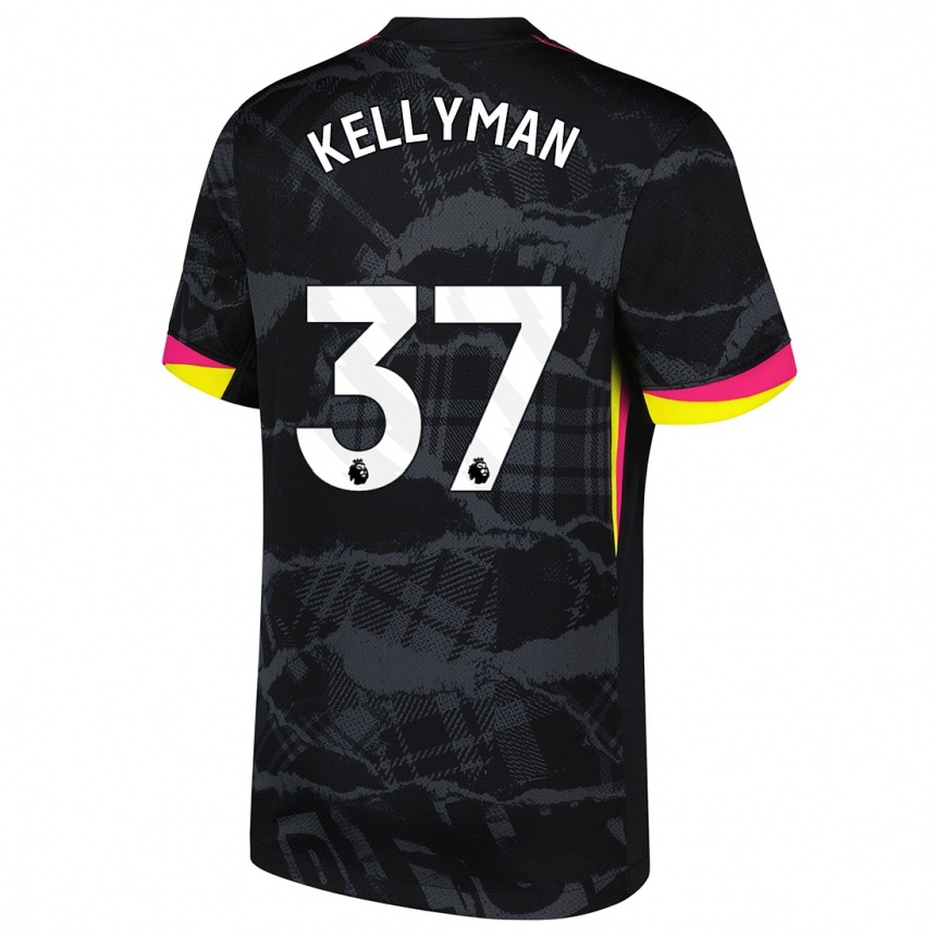 Homme Football Maillot Omari Kellyman #37 Noir Rose Troisieme 2024/25