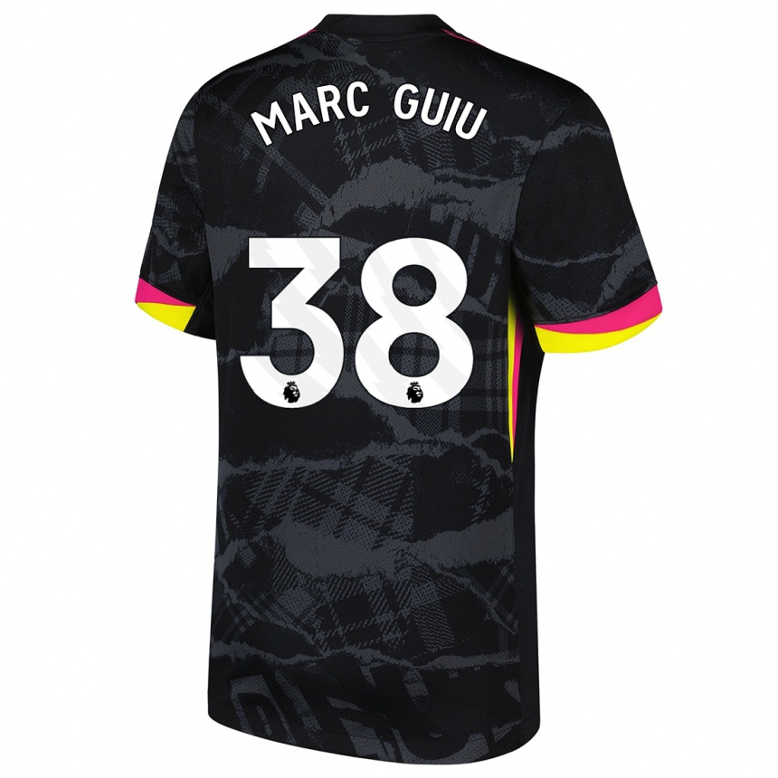 Homme Football Maillot Marc Guiu #38 Noir Rose Troisieme 2024/25