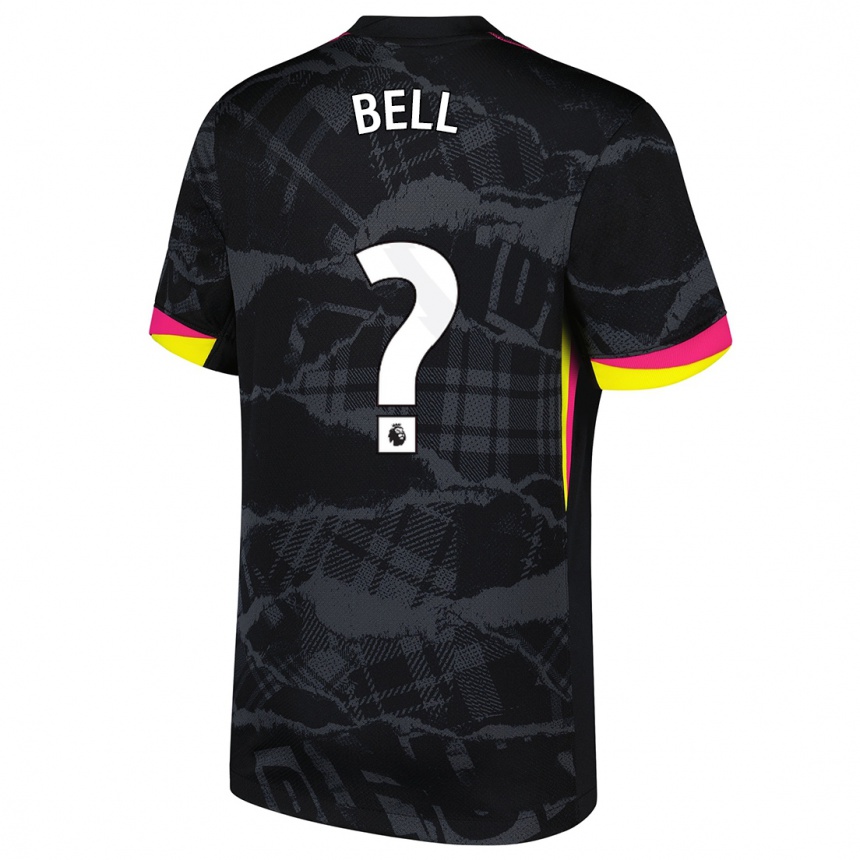 Homme Football Maillot Toby Bell #0 Noir Rose Troisieme 2024/25