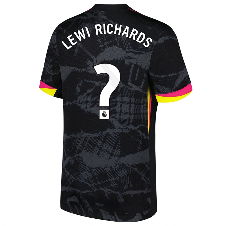 Homme Football Maillot Lewi Richards #0 Noir Rose Troisieme 2024/25