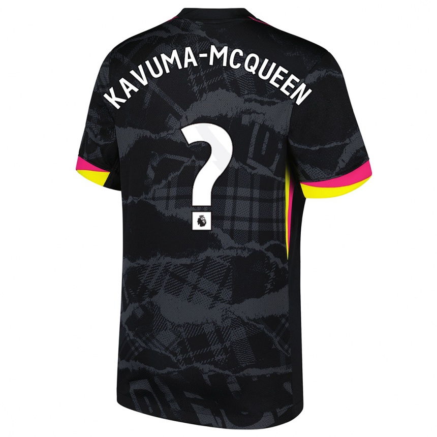 Homme Football Maillot Ryan Kavuma-Mcqueen #0 Noir Rose Troisieme 2024/25