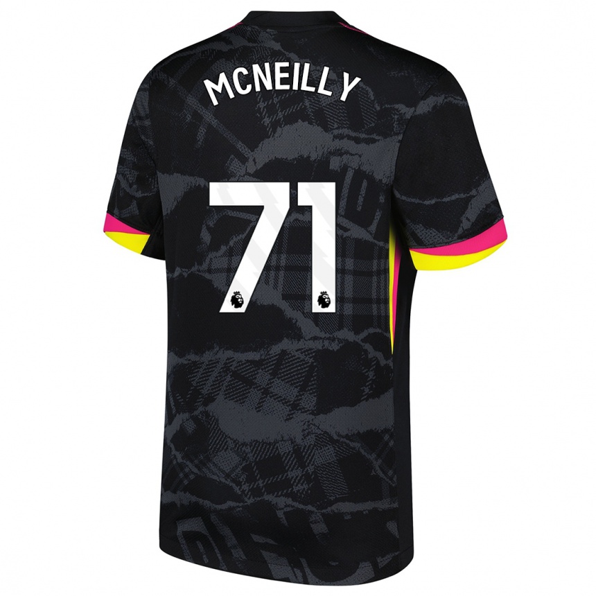 Homme Football Maillot Donnell Mcneilly #71 Noir Rose Troisieme 2024/25