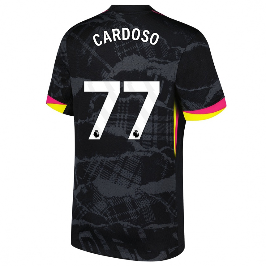 Homme Football Maillot Leo Cardoso #77 Noir Rose Troisieme 2024/25