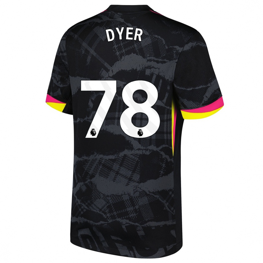 Homme Football Maillot Kiano Dyer #78 Noir Rose Troisieme 2024/25