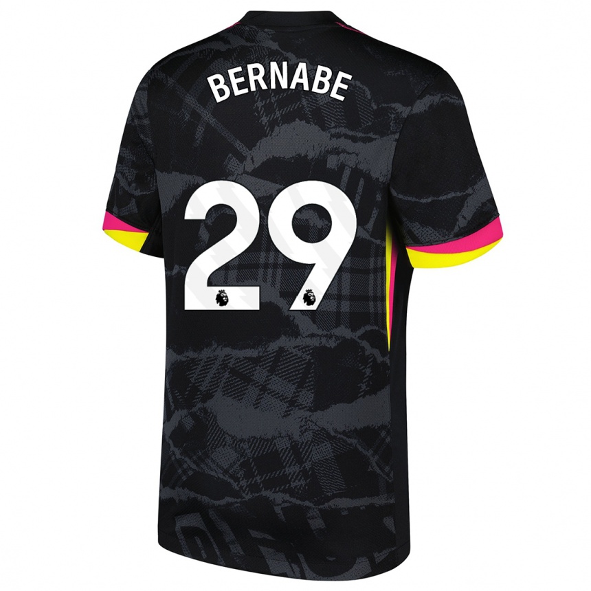 Homme Football Maillot Alejandra Bernabé #29 Noir Rose Troisieme 2024/25