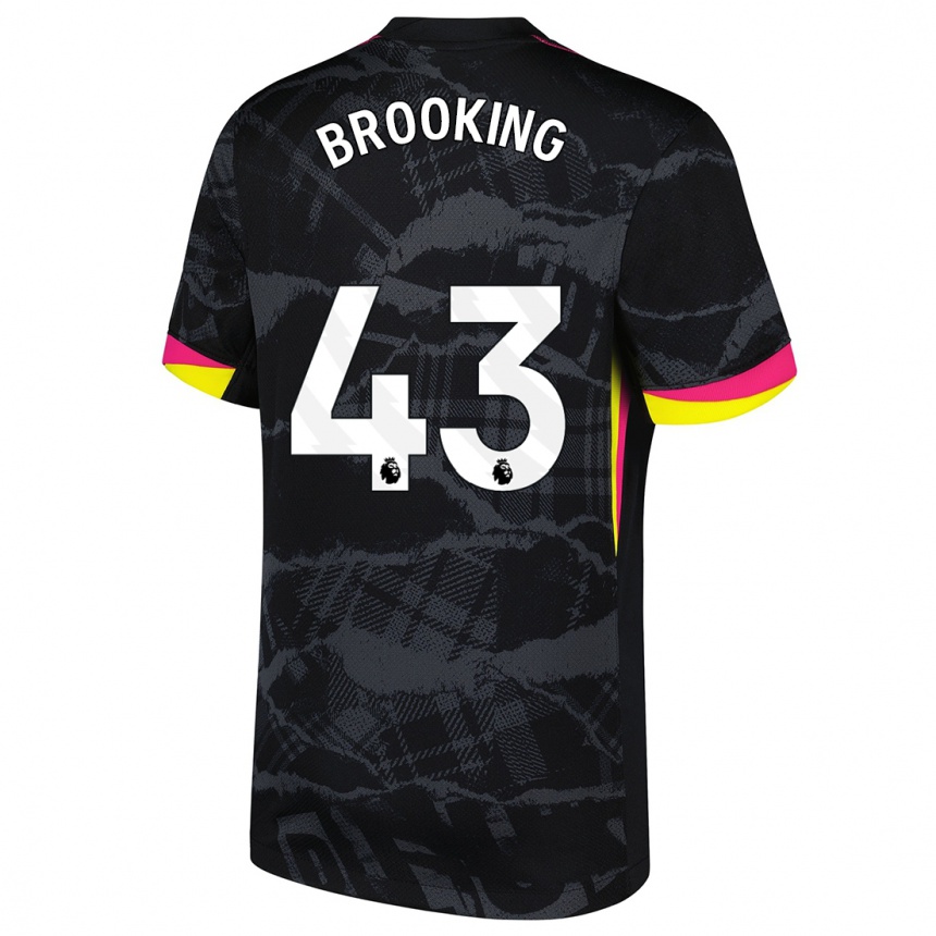 Homme Football Maillot Josh Brooking #43 Noir Rose Troisieme 2024/25