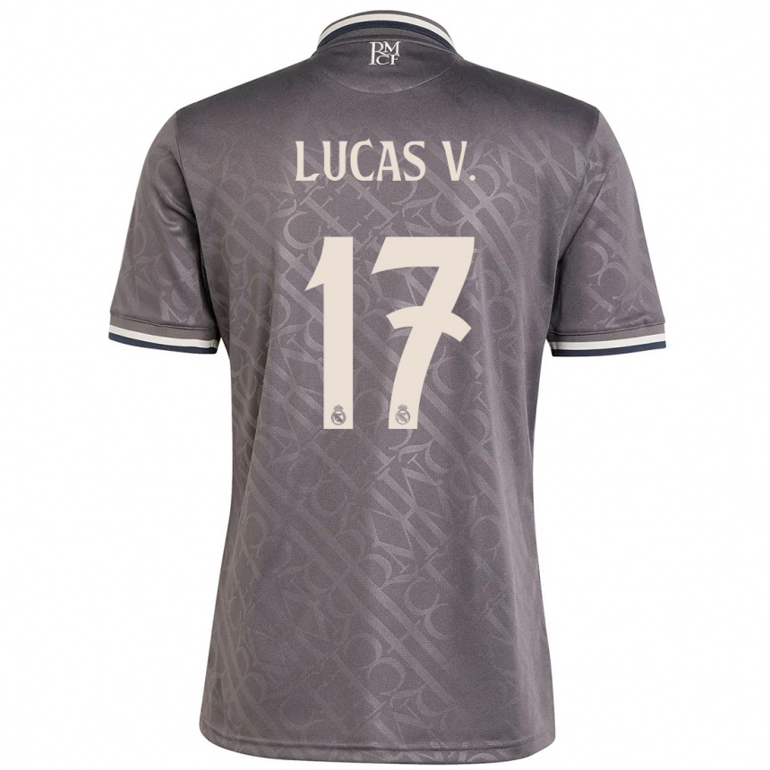 Homme Football Maillot Lucas Vazquez #17 Anthracite Troisieme 2024/25