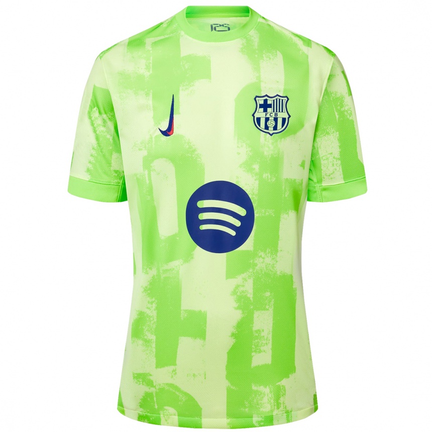 Homme Football Maillot Votre Nom #0 Citron Vert Troisieme 2024/25