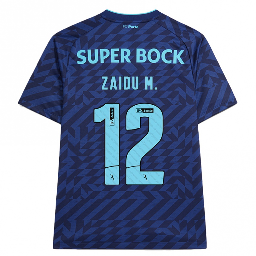 Homme Football Maillot Zaidu #12 Bleu Marine Troisieme 2024/25