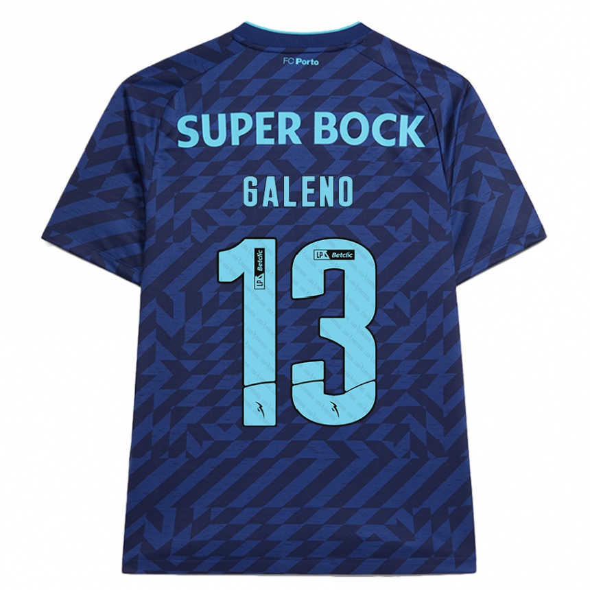 Homme Football Maillot Galeno #13 Bleu Marine Troisieme 2024/25