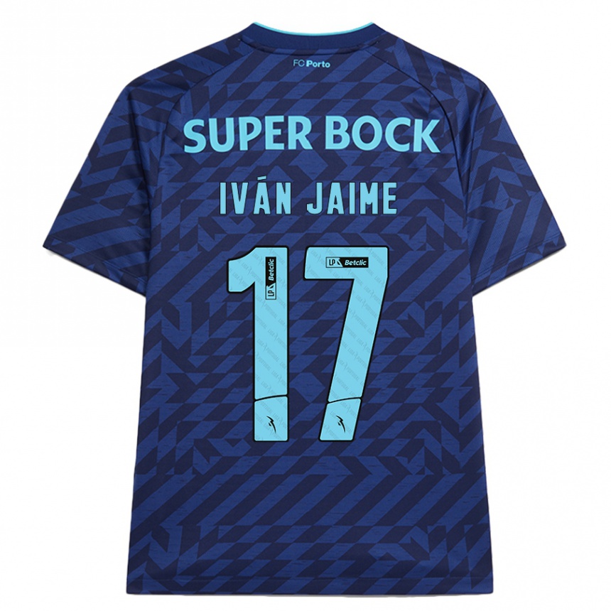 Homme Football Maillot Iván Jaime #17 Bleu Marine Troisieme 2024/25