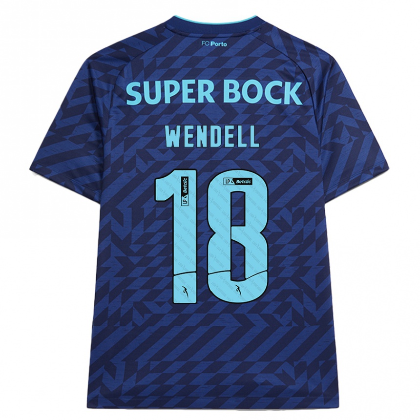 Homme Football Maillot Wendell #18 Bleu Marine Troisieme 2024/25