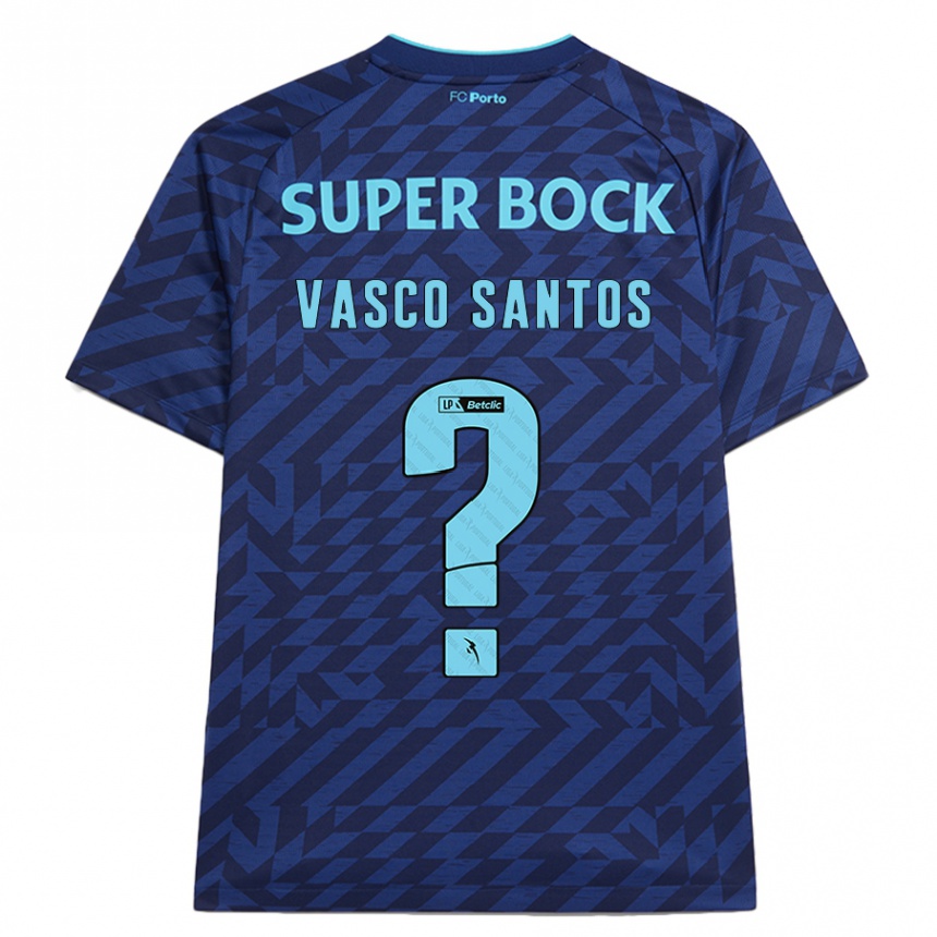 Homme Football Maillot Vasco Santos #0 Bleu Marine Troisieme 2024/25