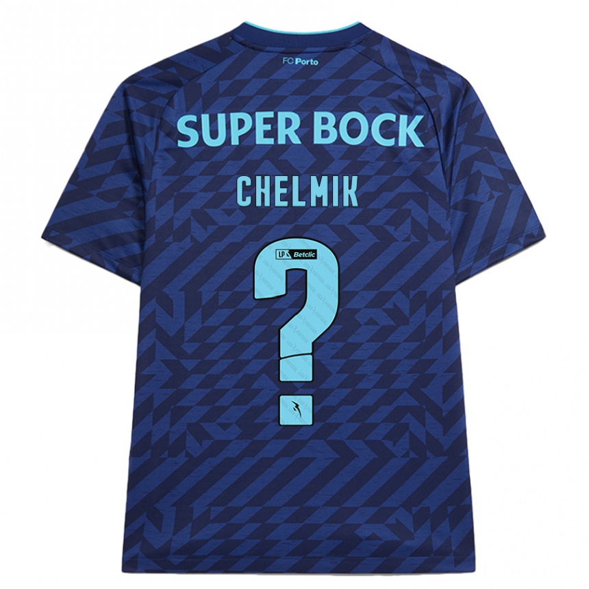 Homme Football Maillot Chelmik #0 Bleu Marine Troisieme 2024/25