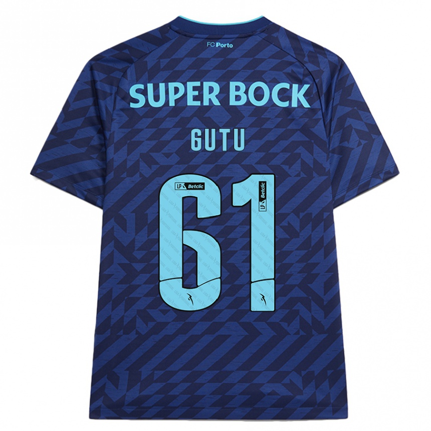 Homme Football Maillot Denis Gutu #61 Bleu Marine Troisieme 2024/25