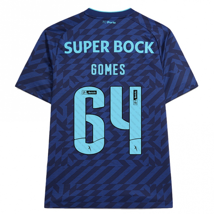 Homme Football Maillot Luís Gomes #64 Bleu Marine Troisieme 2024/25