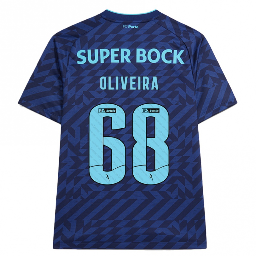 Homme Football Maillot André Oliveira #68 Bleu Marine Troisieme 2024/25