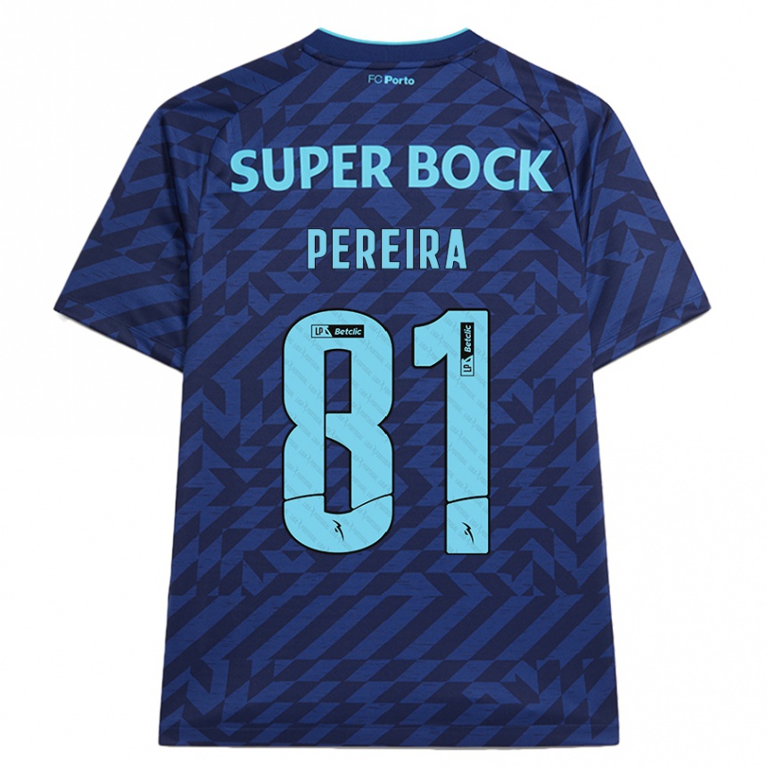 Homme Football Maillot Martim Pereira #81 Bleu Marine Troisieme 2024/25