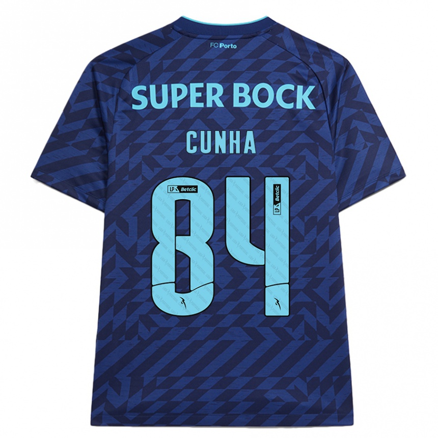 Homme Football Maillot Martim Cunha #84 Bleu Marine Troisieme 2024/25