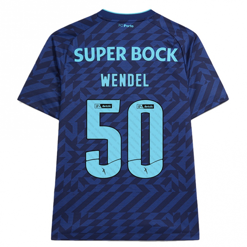 Homme Football Maillot Wendel #50 Bleu Marine Troisieme 2024/25