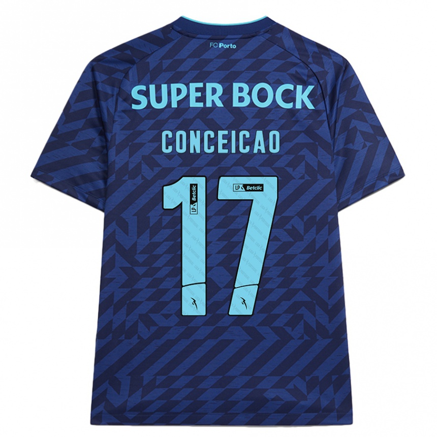 Homme Football Maillot Rodrigo Conceicao #17 Bleu Marine Troisieme 2024/25