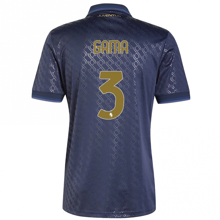 Homme Football Maillot Sara Gama #3 Bleu Marine Troisieme 2024/25