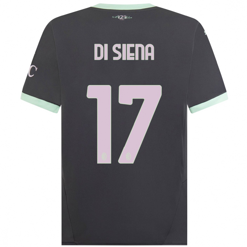 Homme Football Maillot Andrea Di Siena #17 Gris Troisieme 2024/25