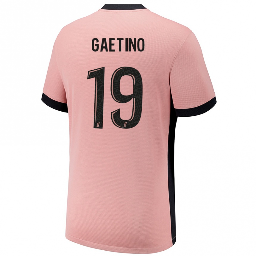 Homme Football Maillot Eva Gaetino #19 Rouille Rose Troisieme 2024/25